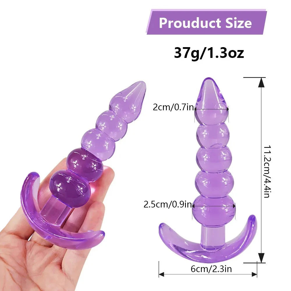 FlexiPleasure Silicone Buttplug - Anale Parels en Prostaat Massager - ButtPlugsLovers