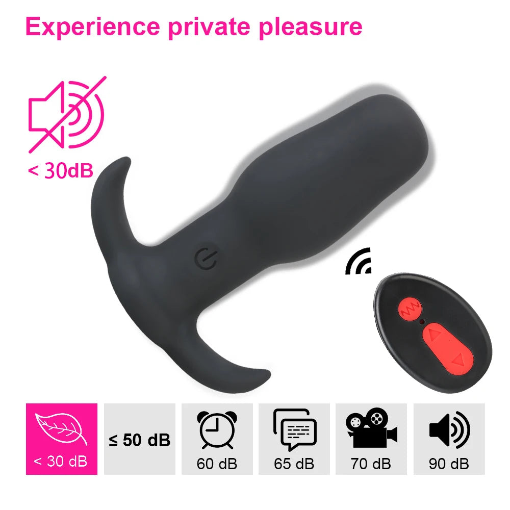 PowerPulse Remote - Vibrerende Buttplug - ButtPlugsLovers