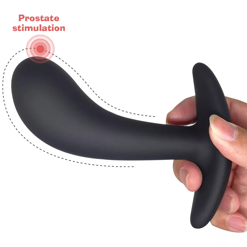 ProstaStim Grote Hoofd Silicone Buttplug - Zachte Gel Prostaat Massager - ButtPlugsLovers