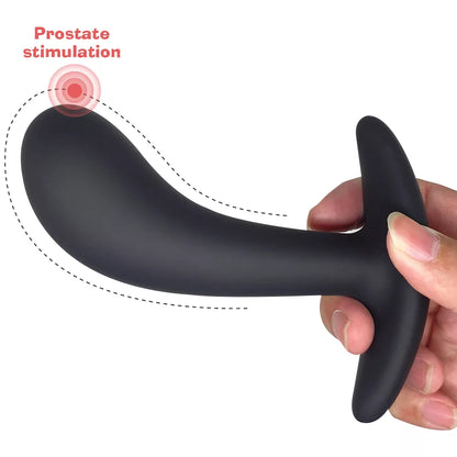 ProstaStim Grote Hoofd Silicone Buttplug - Zachte Gel Prostaat Massager - ButtPlugsLovers