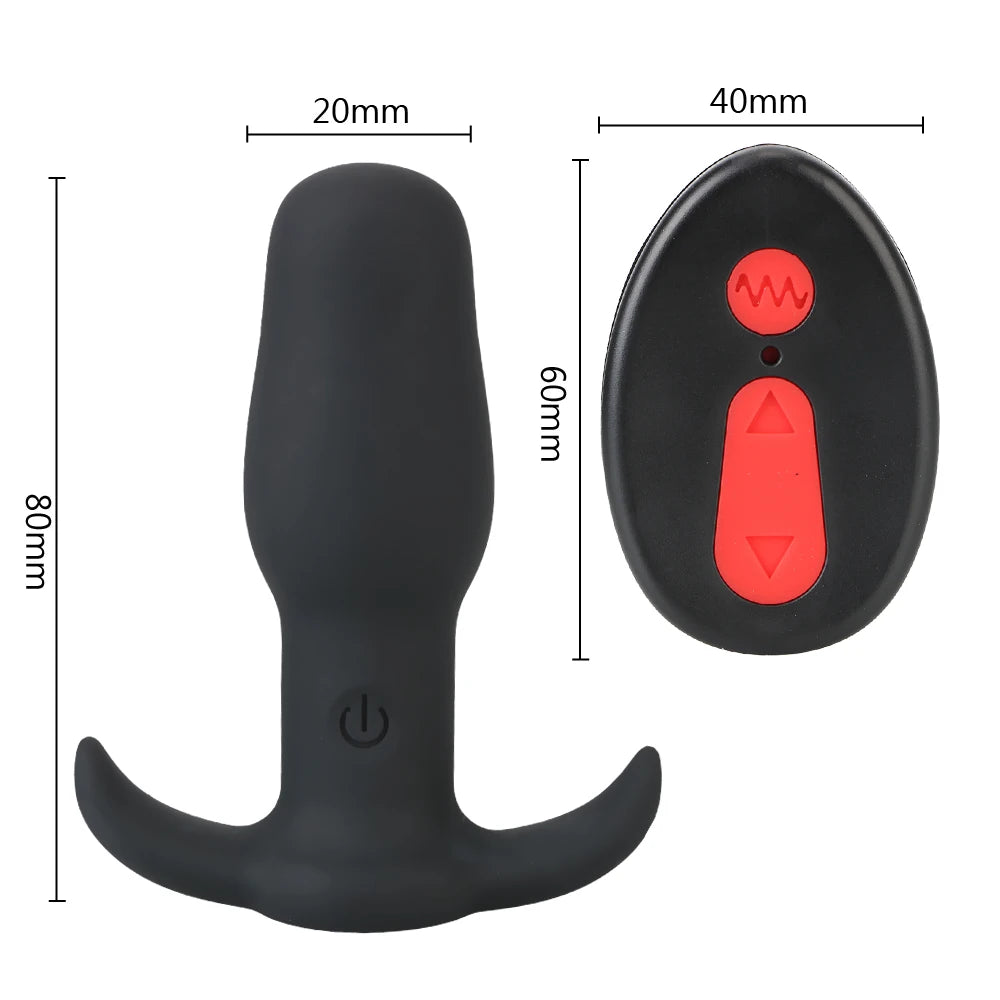 PowerPulse Remote - Vibrerende Buttplug - ButtPlugsLovers