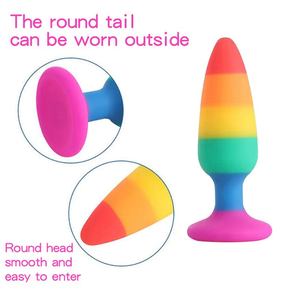 RainbowFlex – Soft Buttplug - ButtPlugsLovers