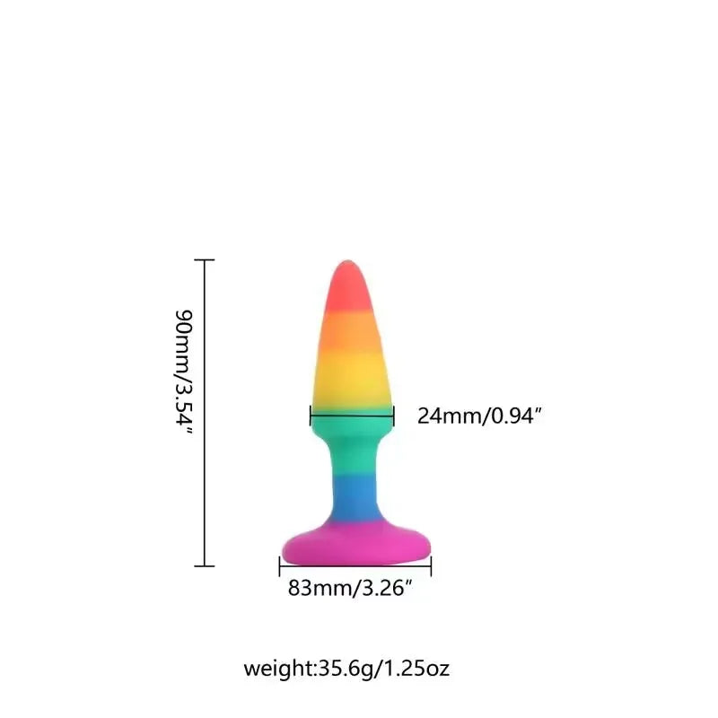 RainbowFlex – Soft Buttplug - ButtPlugsLovers