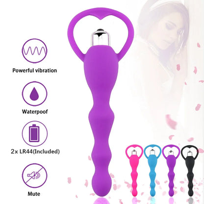 ProstaPulse Silicone Buttplug Massager - Vibrerende Parels - ButtPlugsLovers