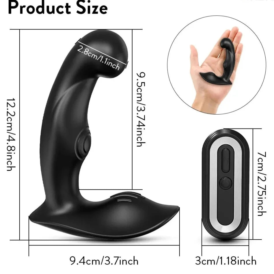 ProstaWave Remote Control Prostaat Massager - Vibrerende Buttplug - ButtPlugsLovers