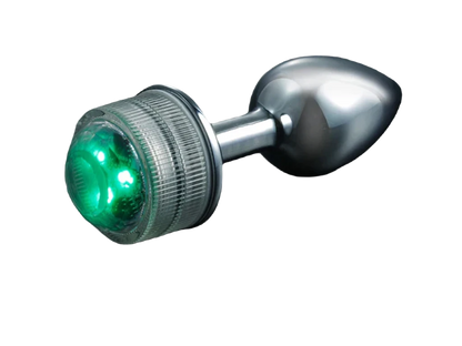 LumiPulse Draadloze Metalen Anale Buttplug met LED - ButtPlugsLovers