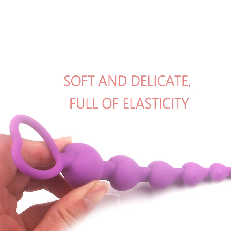 HeartBeads Silicone Buttplug - ButtPlugsLovers