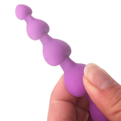 HeartBeads Silicone Buttplug - ButtPlugsLovers