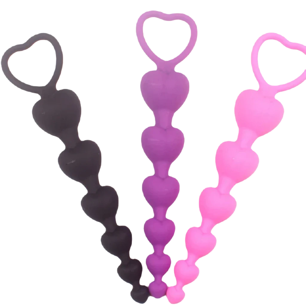 HeartBeads Silicone Buttplug - ButtPlugsLovers