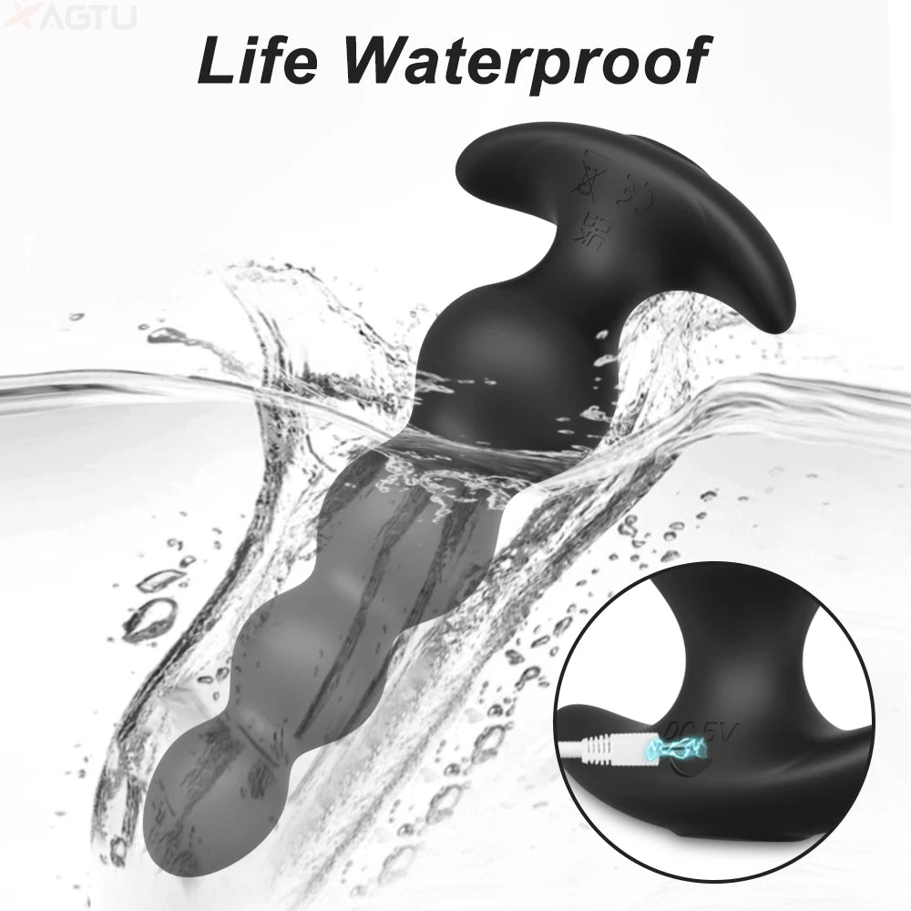 VibeWave Silicone Anale Parels Buttplug - ButtPlugsLovers