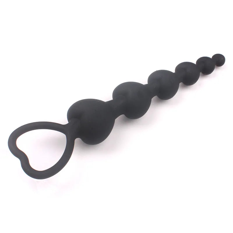 HeartBeads Silicone Buttplug - ButtPlugsLovers